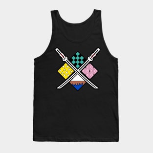 Demon logo Samurai Tank Top